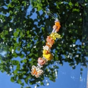 Orange Phone Charm 🦋